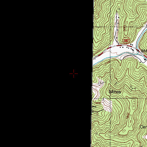 Topographic Map of Willard Branch, KY