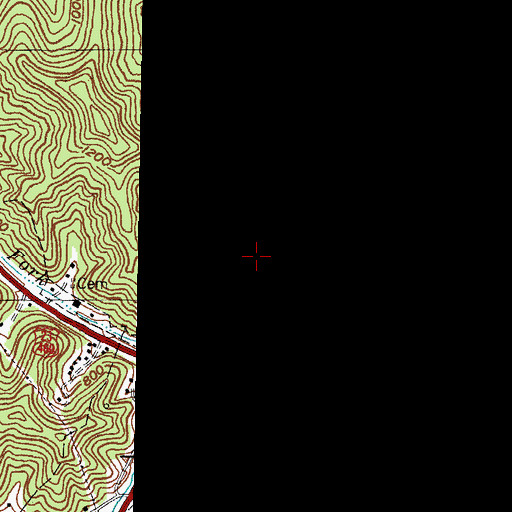 Topographic Map of Wills Branch, KY