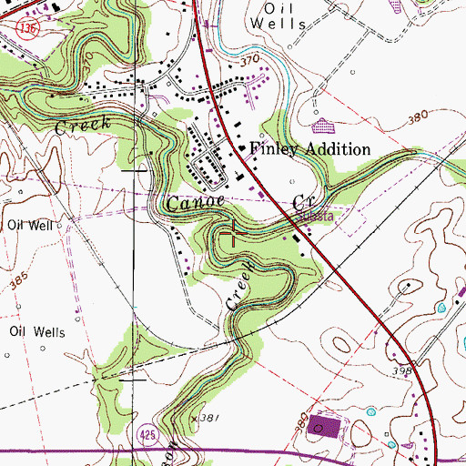 Topographic Map of Wilson Creek, KY