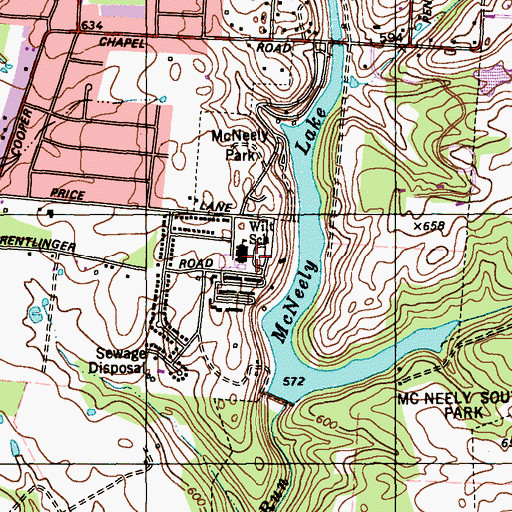 Topographic Map of Wilt School, KY