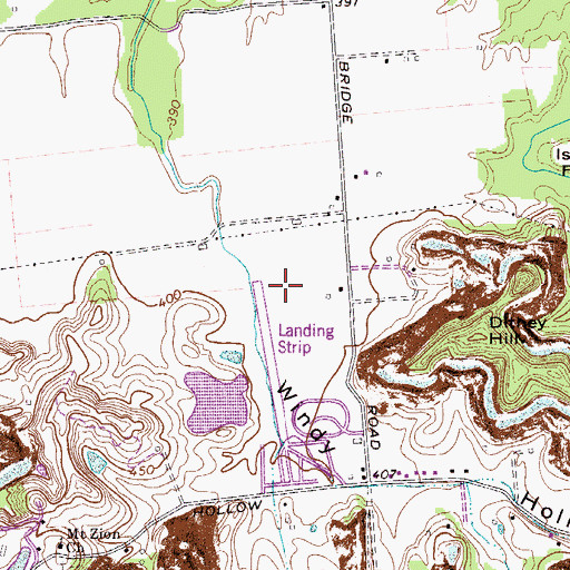 Topographic Map of Windy Hollow, KY