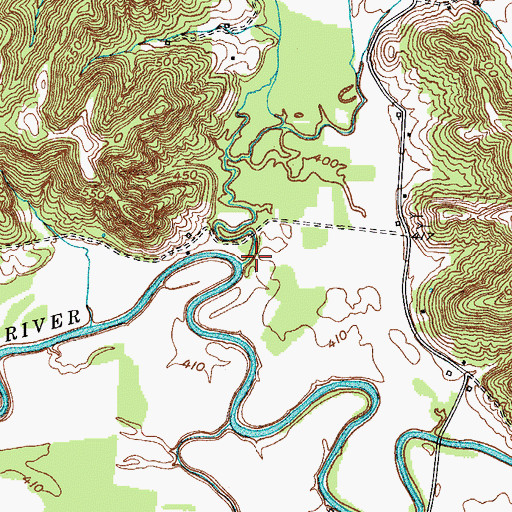 Topographic Map of Wolfpen Run, KY