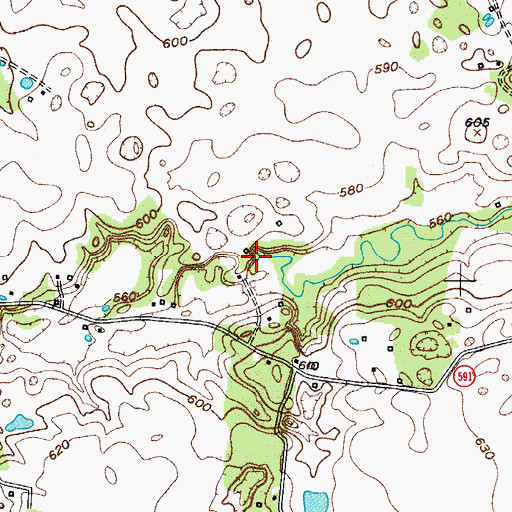 Topographic Map of Woolsey Creek, KY