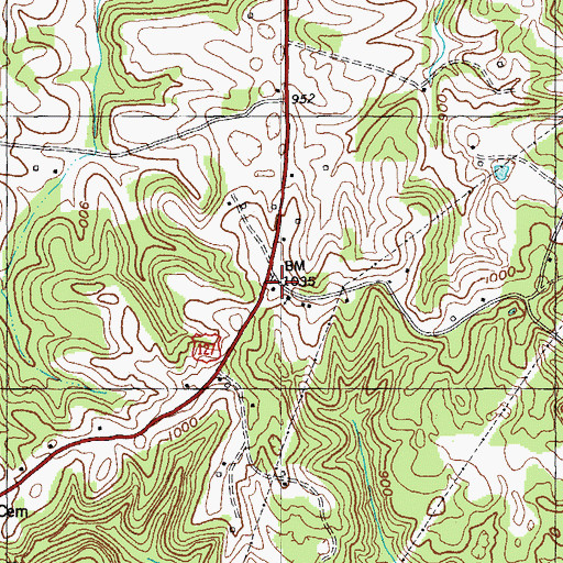 Topographic Map of Worldridge School, KY