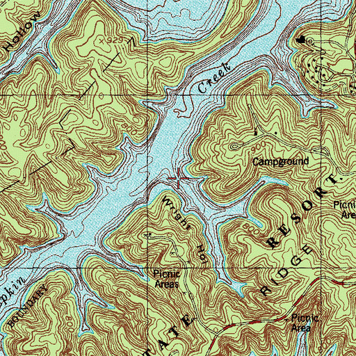 Topographic Map of Wright Hollow, KY