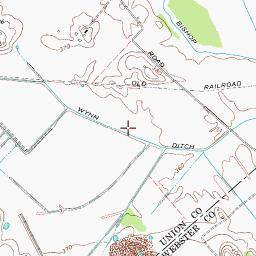Topographic Map of Wynn Ditch, KY