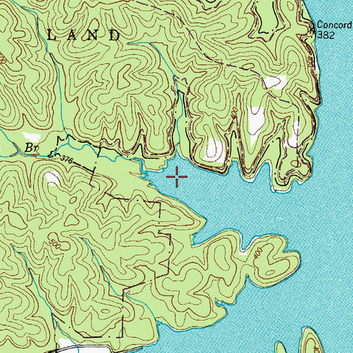 Topographic Map of Yellow Spring Branch, KY