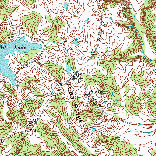 Topographic Map of Yuba Ridge, KY