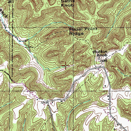 Topographic Map of Stacy Falls, KY