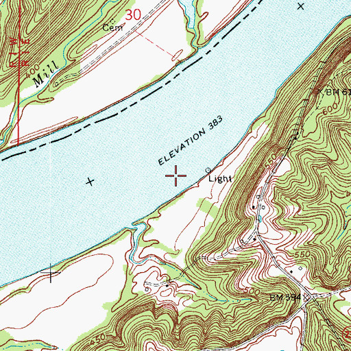 Topographic Map of Peters Landing, KY