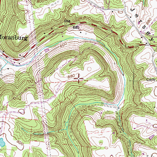 Topographic Map of Kirker Landing, KY