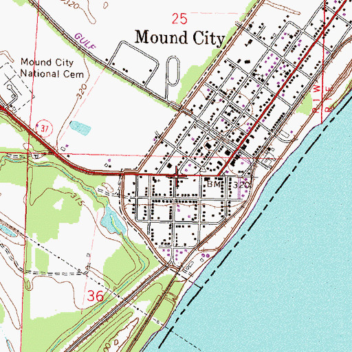 Topographic Map of Terrel Landing, KY