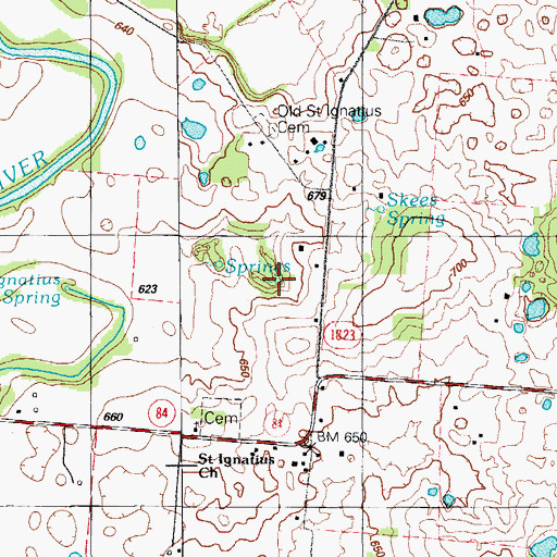 Topographic Map of Arrow Spring, KY