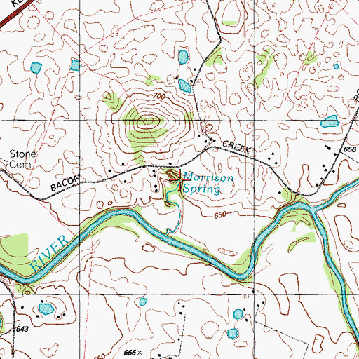 Topographic Map of Morrison Spring, KY