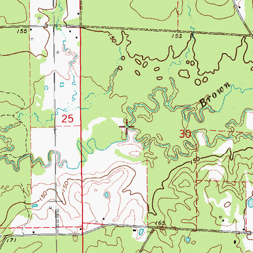 Topographic Map of Jumper Creek, AR