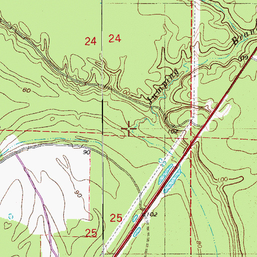 Topographic Map of Jumping Branch, AR