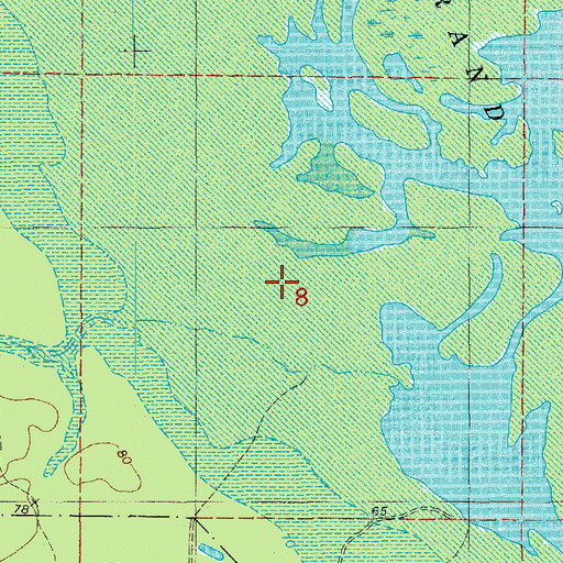 Topographic Map of Kelly Spring Creek, AR