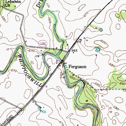 Topographic Map of Ferguson, KY