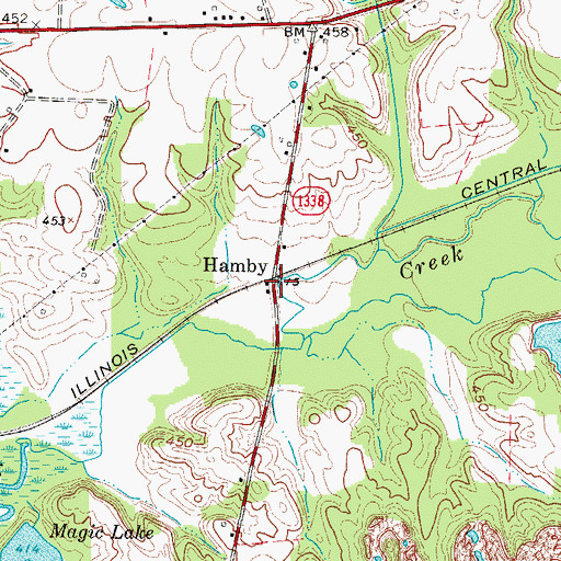 Topographic Map of Hamby, KY