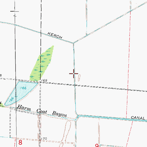 Topographic Map of Kerch Canal, AR