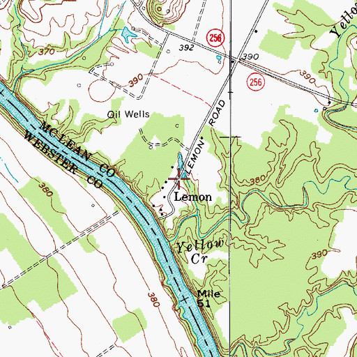 Topographic Map of Lemon, KY