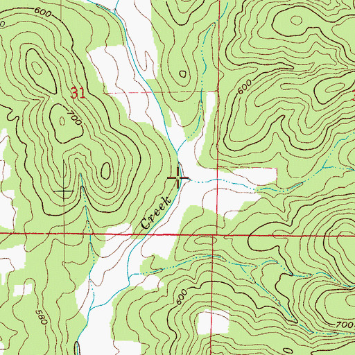 Topographic Map of King Hollow, AR