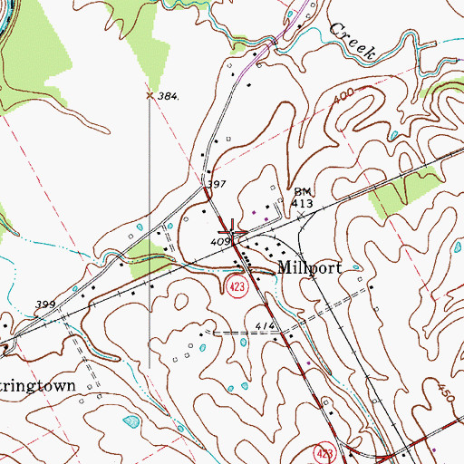 Topographic Map of Millport, KY