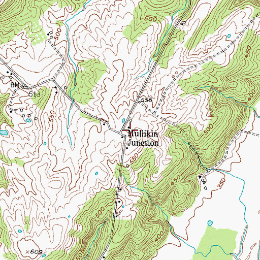 Topographic Map of Mullikin Junction, KY