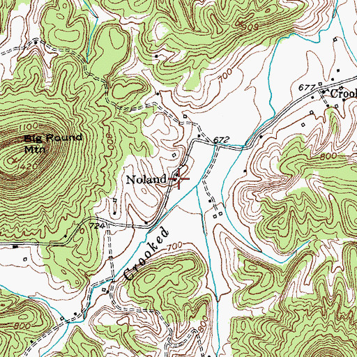 Topographic Map of Noland, KY