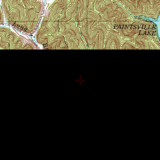 Topographic Map of Ophir, KY