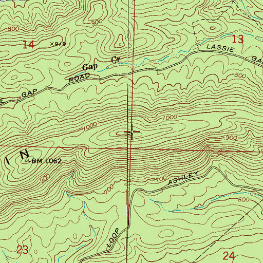 Topographic Map of Kirby Mountain, AR