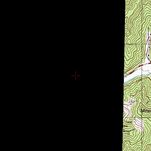 Topographic Map of Pine Top, KY