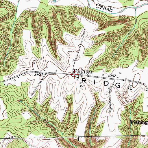Topographic Map of Pointer, KY