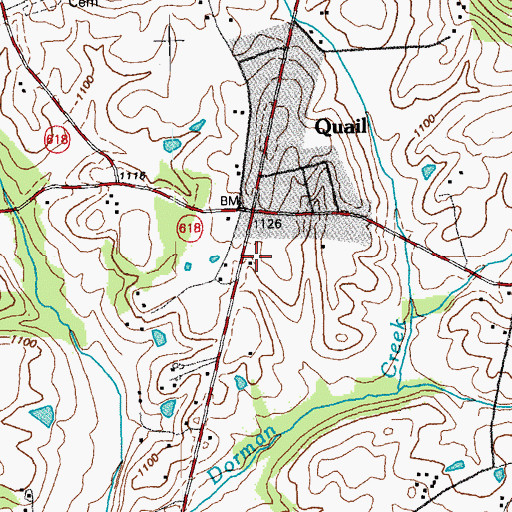 Topographic Map of Quail, KY