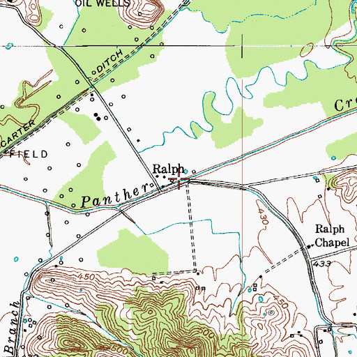 Topographic Map of Ralph, KY