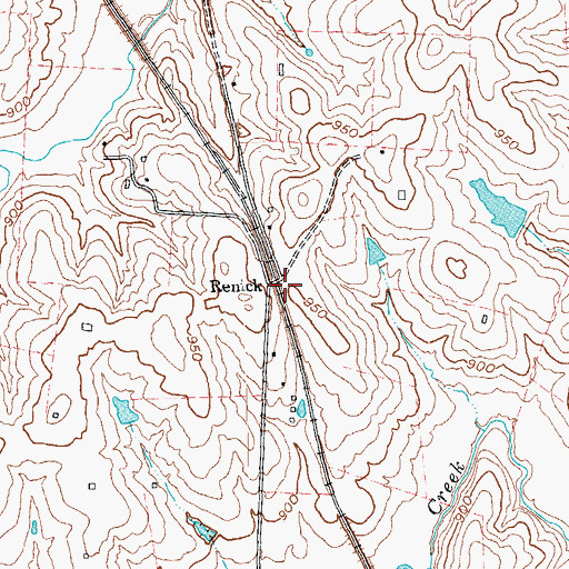 Topographic Map of Renick, KY