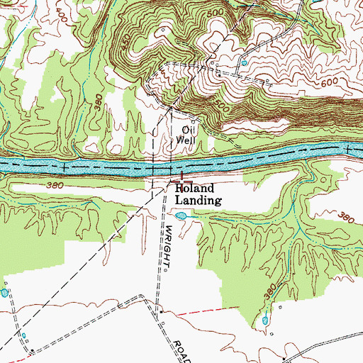 Topographic Map of Roland Landing, KY