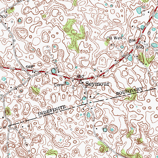 Topographic Map of Seymour, KY