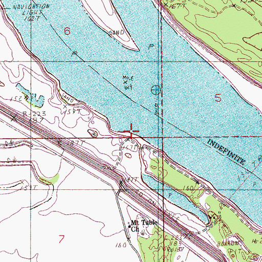 Topographic Map of Knowlton Revetment, AR