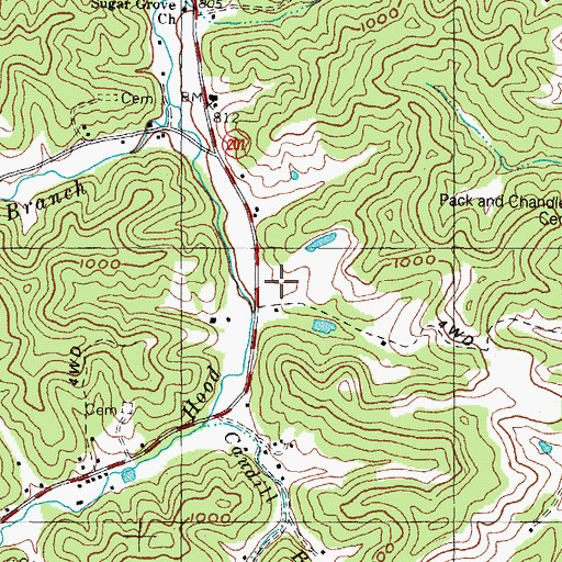 Topographic Map of Sip, KY