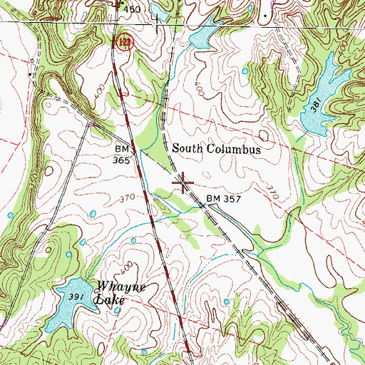 Topographic Map of South Columbus, KY
