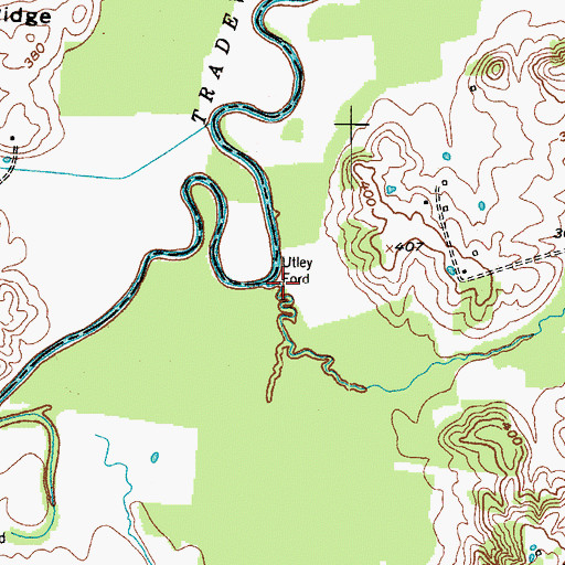 Topographic Map of Utley Ford, KY