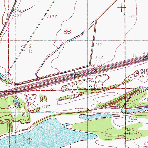 Topographic Map of Laconia Circle, AR