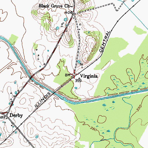 Topographic Map of Virginia, KY