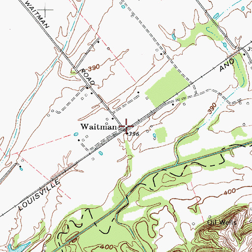Topographic Map of Waitman, KY