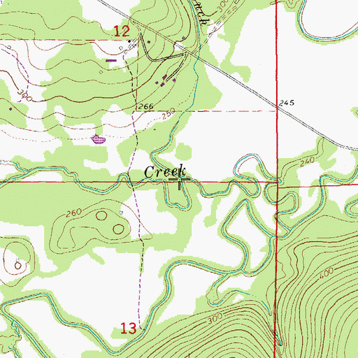 Topographic Map of Ladd Branch, AR
