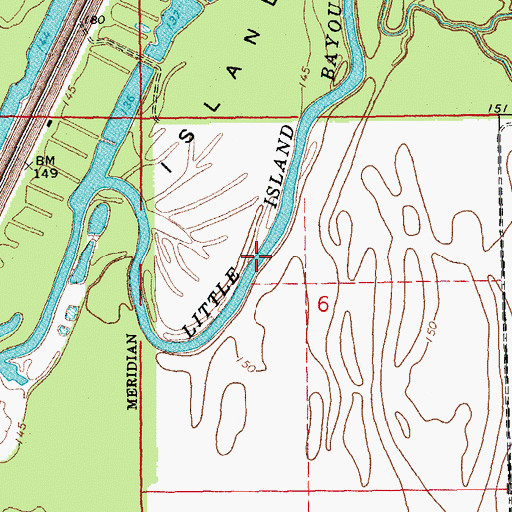 Topographic Map of Lake Bayou, AR