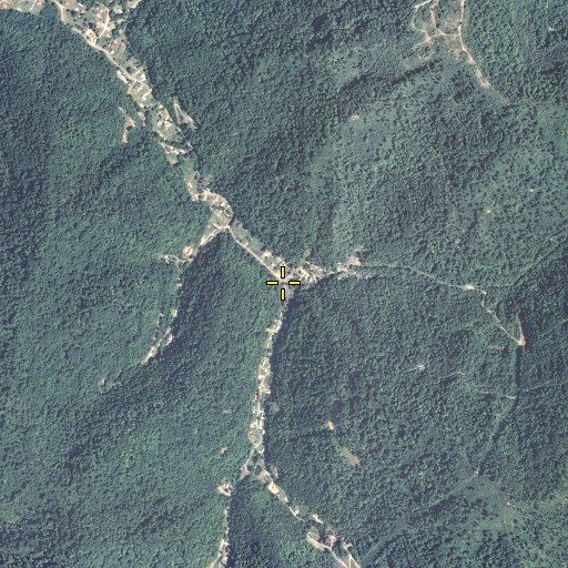 Aerial/Satellite Image of Left Fork Tinker Fork, KY