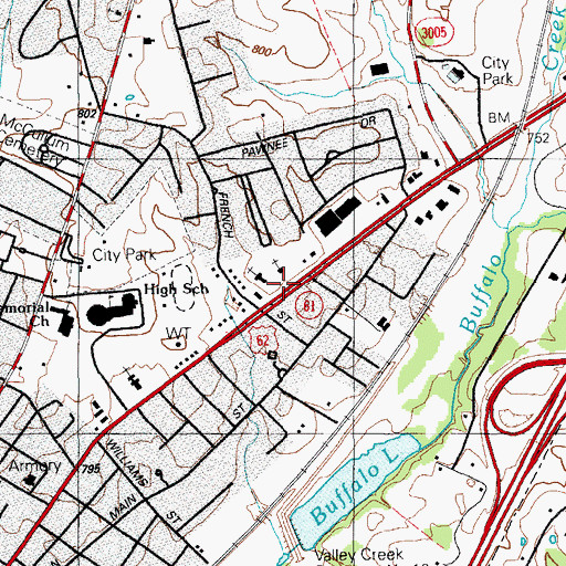 Topographic Map of The Wesleyan Church, KY