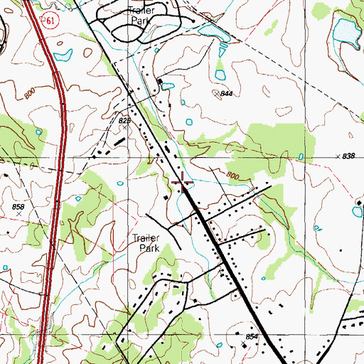 Topographic Map of Church of God, KY